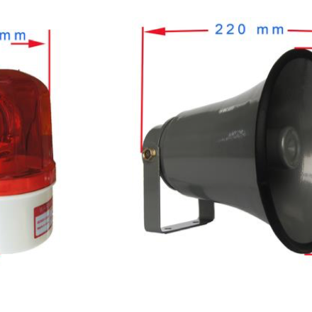 Bocina y Luz LED para telefono Industrial JR101-FK-HB